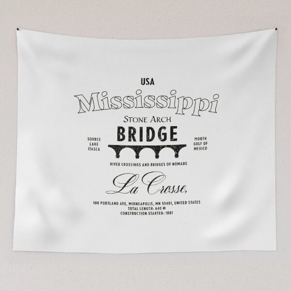 Item preview, Mississippi River Stone Arch Bridge La Crosse USA designed and sold by KeepMoving.