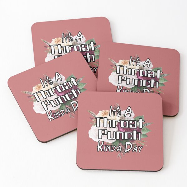 Item preview, It's A Throat Punch Kinda Day - Gifts for CoWorkers - Floral designed and sold by Mode Tees.