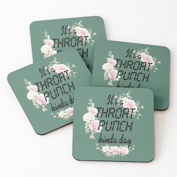 Item preview, It's A Throat Punch Kinda Day - Gifts for CoWorkers - Floral designed and sold by Mode Tees.