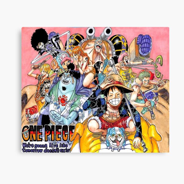 One Piece Canvas Print By Blackabdou Redbubble