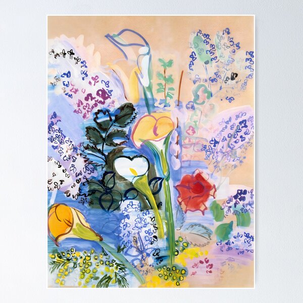 Item preview,  Colourful bouquet of flowers painting - Jean Dufy designed and sold by fine-art-shop.