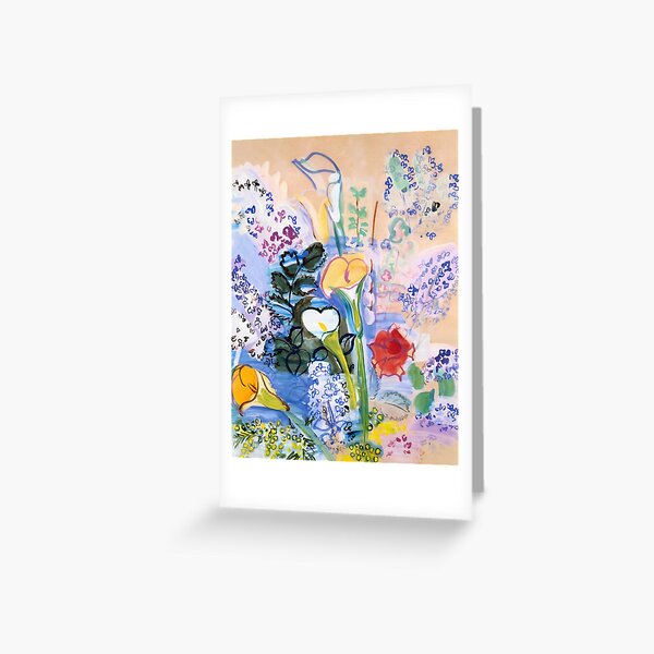Item preview,  Colourful bouquet of flowers painting - Jean Dufy designed and sold by fine-art-shop.