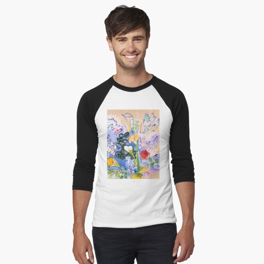 Item preview, Baseball ¾ Sleeve T-Shirt designed and sold by fine-art-shop.