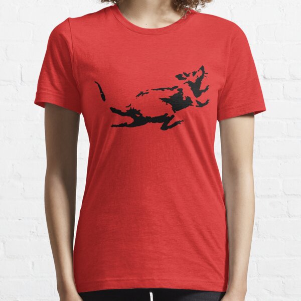 Banksy Rat Running in a Clock Essential T-Shirt