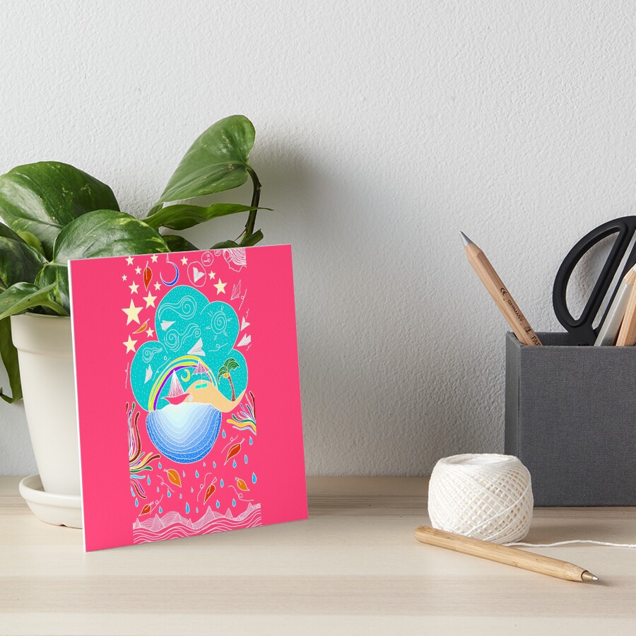 Item preview, Art Board Print designed and sold by colorsofcherry.