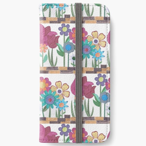 Floral Collage iPhone Wallet