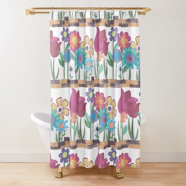 Floral Collage Shower Curtain
