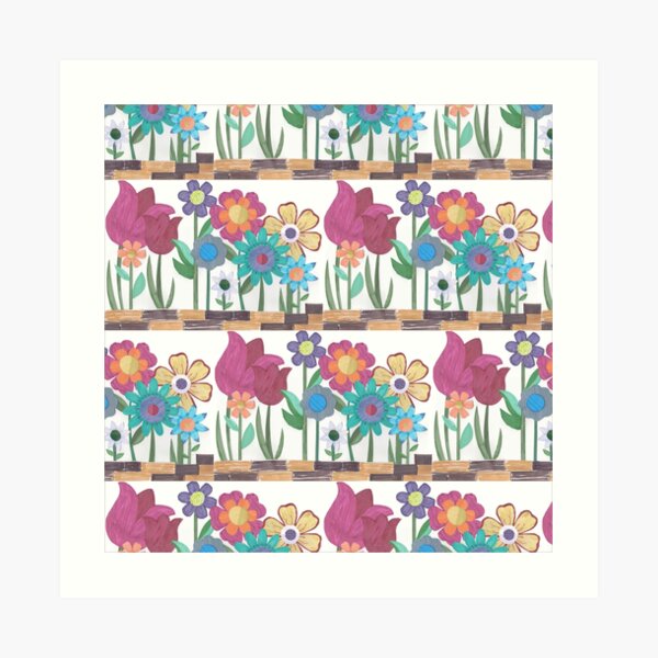 Floral Collage Art Print