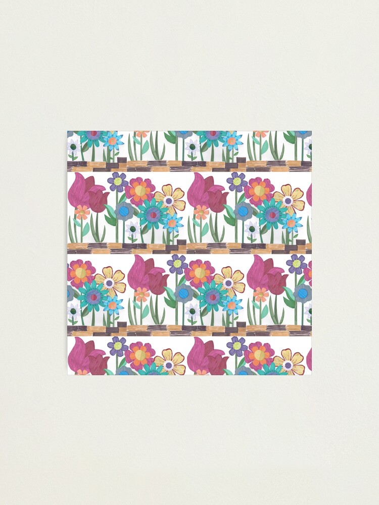 Alternate view of Floral Collage Photographic Print
