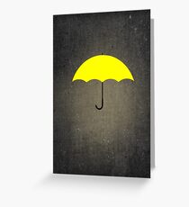 You are my Yellow Umbrella Greeting Card