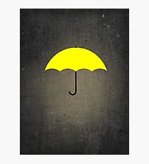 You are my Yellow Umbrella Photographic Print
