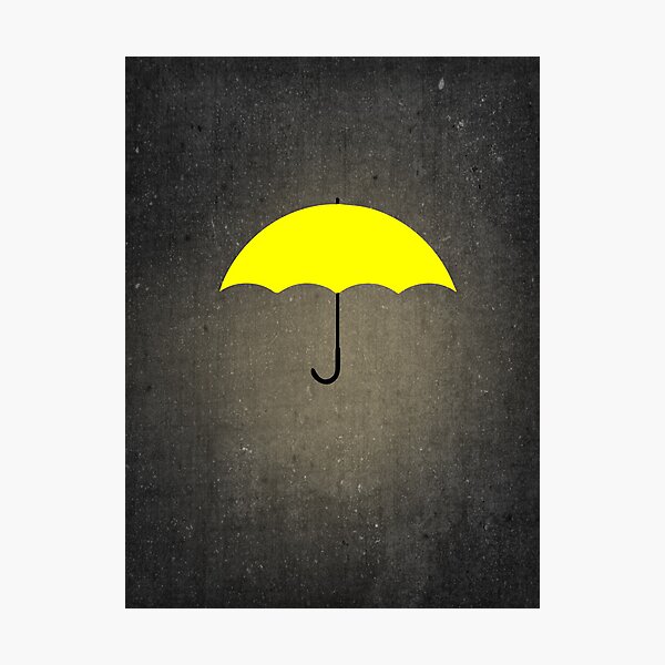 You are my Yellow Umbrella Photographic Print