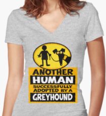 Another Human Women's Fitted V-Neck T-Shirt