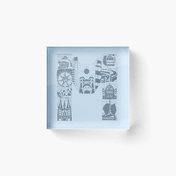 Item preview, M is for Melbourne - Blue designed and sold by CarleeJFerguson.