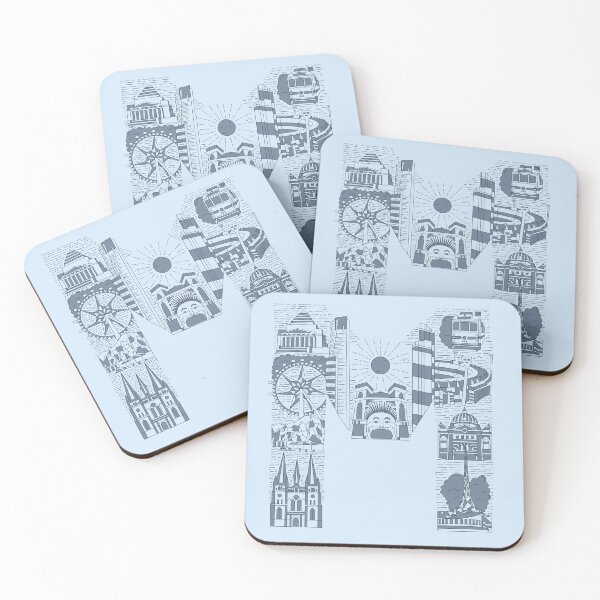 Item preview, M is for Melbourne - Blue designed and sold by CarleeJFerguson.