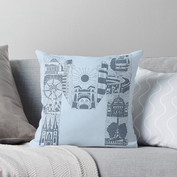 Item preview, M is for Melbourne - Blue designed and sold by CarleeJFerguson.