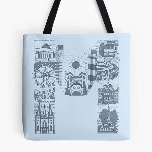 Item preview, M is for Melbourne - Blue designed and sold by CarleeJFerguson.