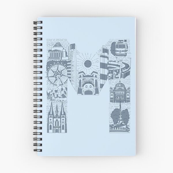 Item preview, M is for Melbourne - Blue designed and sold by CarleeJFerguson.