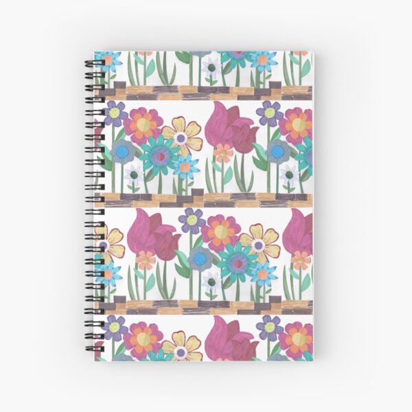 Floral Collage Spiral Notebook