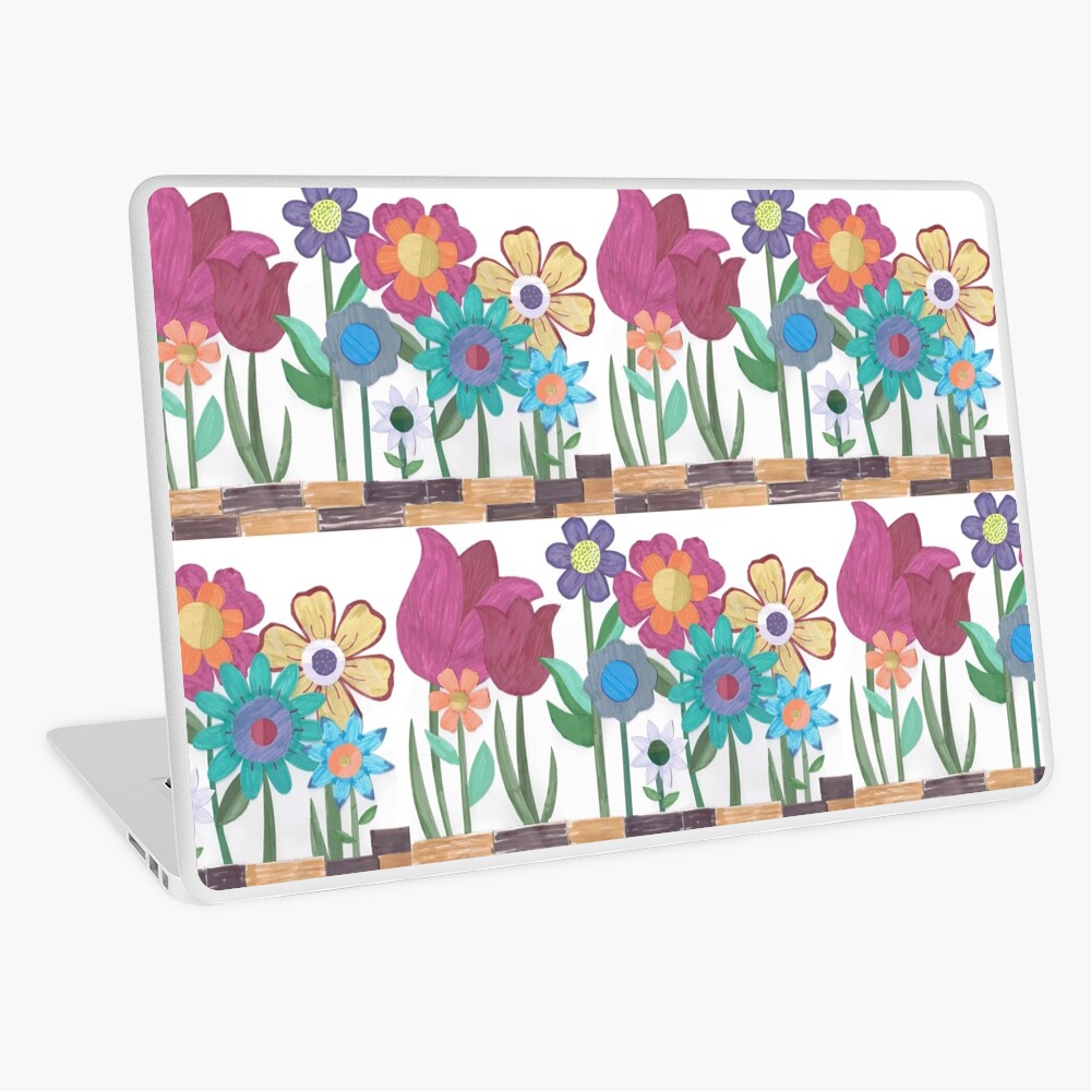 Floral Collage Laptop Skin