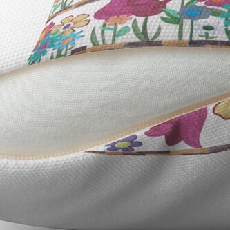 Alternate view of Floral Collage Floor Pillow
