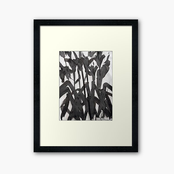 dark lilies Framed Art Print