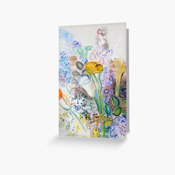 Colourful bouquet of flowers painting - Raoul Dufy Greeting Card