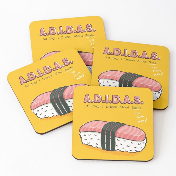 Item preview, A.D.I.D.A.S. (All Day I Dream About Sushi) designed and sold by Alkoreiel.