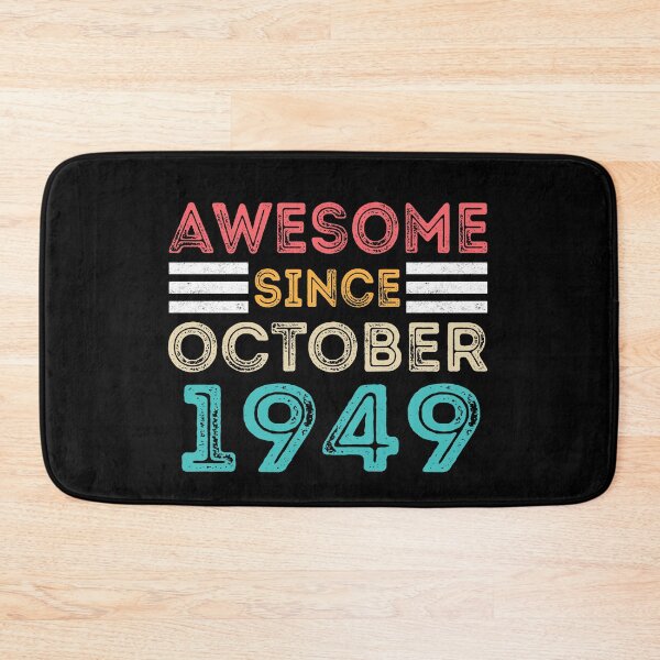 Item preview, Retro Vintage 71st Birthday - Awesome Since October 1949 designed and sold by meedTee.