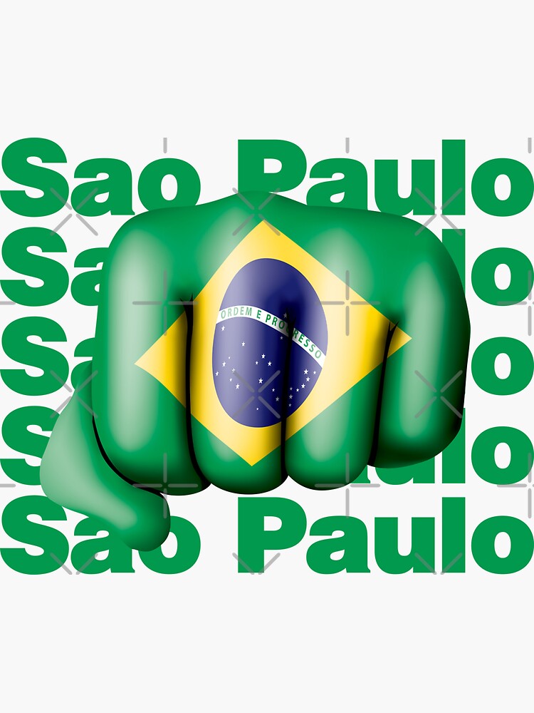 Sao Paulo Brazil Brasil Brazilian City Art Sticker Stickers 