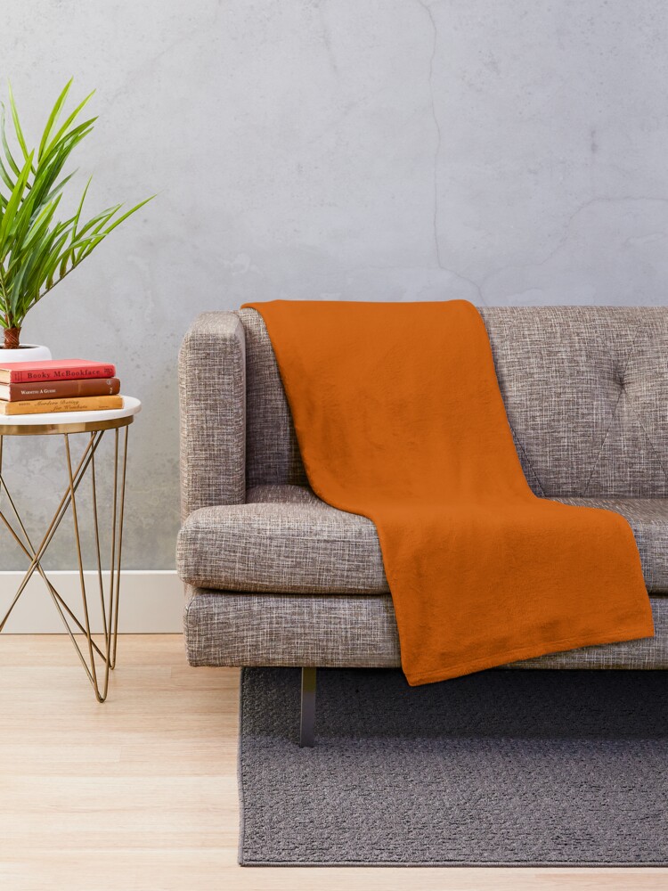 "Burnt Orange" Throw Blanket for Sale by Getelan Redbubble