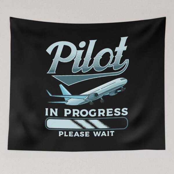 Item preview, Funny Pilot In Progress Please Wait Airplane Pilot designed and sold by perfectpresents.