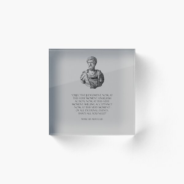Marcus Aurelius - Stoicism Acrylic Block