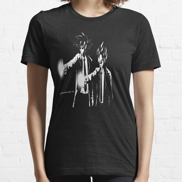 Gokou and Vegeta Pulp Fiction Style Essential T-Shirt