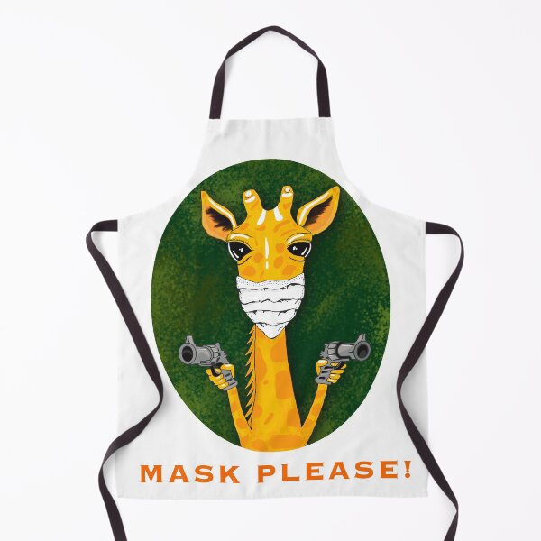 Item preview, Giraffe - Wear A Mask Stay Safe designed and sold by AKUL-ART.