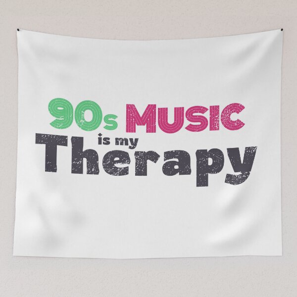 Item preview, 90s Music is my Therapy designed and sold by YCRDesign.