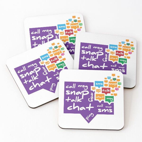 Artikelvorschau, Chat Talk SMS Nachricht Ping - bunte Chat-Blasen entworfen und verkauft von feel-free-store.