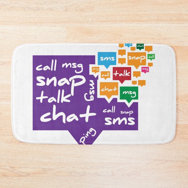 Item preview, Chat talk sms message ping - colorful chat bubbles designed and sold by feel-free-store.