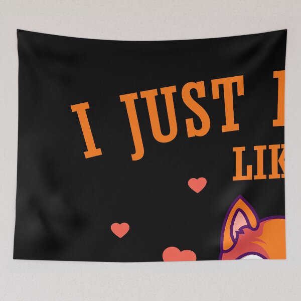 Item preview, I Just Really Like Foxes Fox Love Gift designed and sold by DelightfulDude.