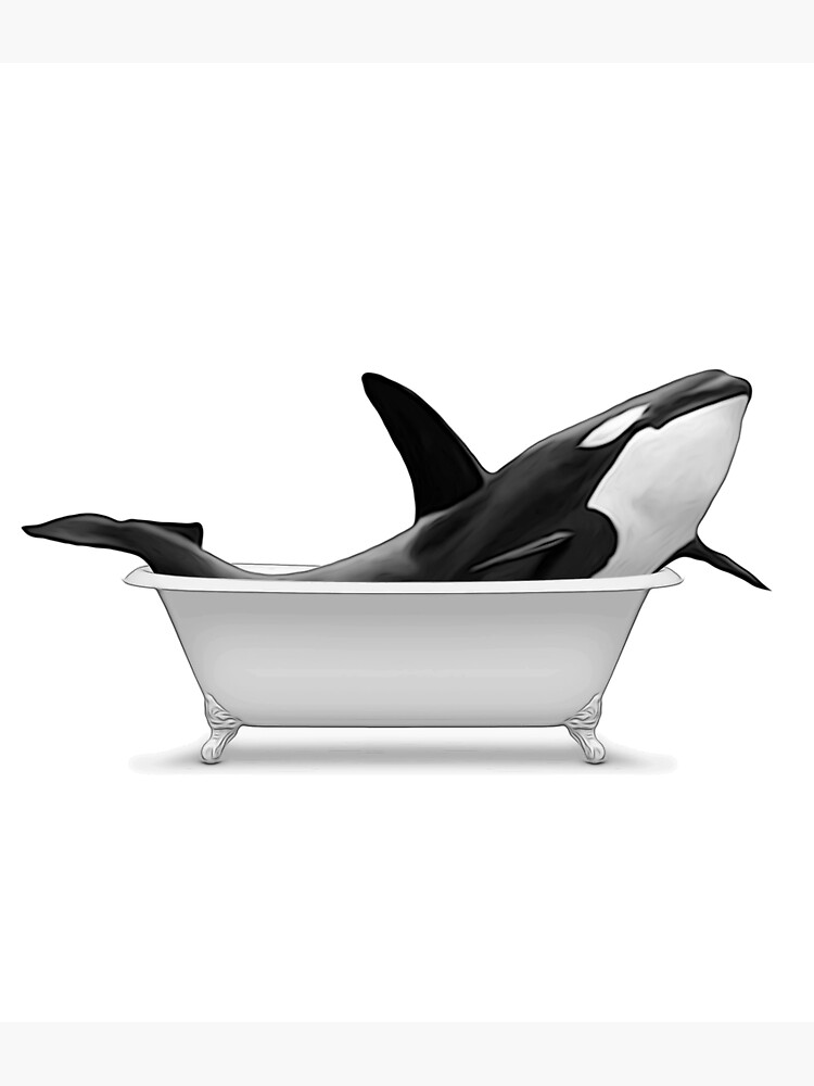 "whale, bathroom art, bathroom wall art, ocean, sea, cute, animal, fish, shark, nature" Poster