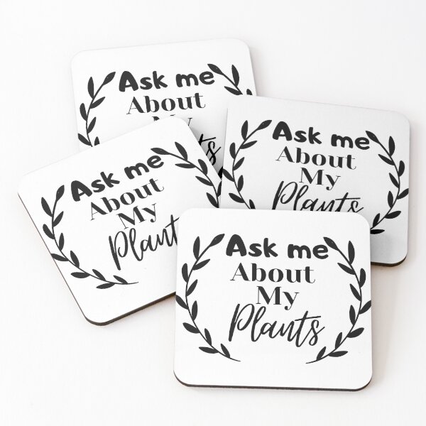 Item preview, Ask me about my plants typography designed and sold by Aiolin.