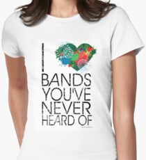 I Love Obscure Bands Women's Fitted T-Shirt