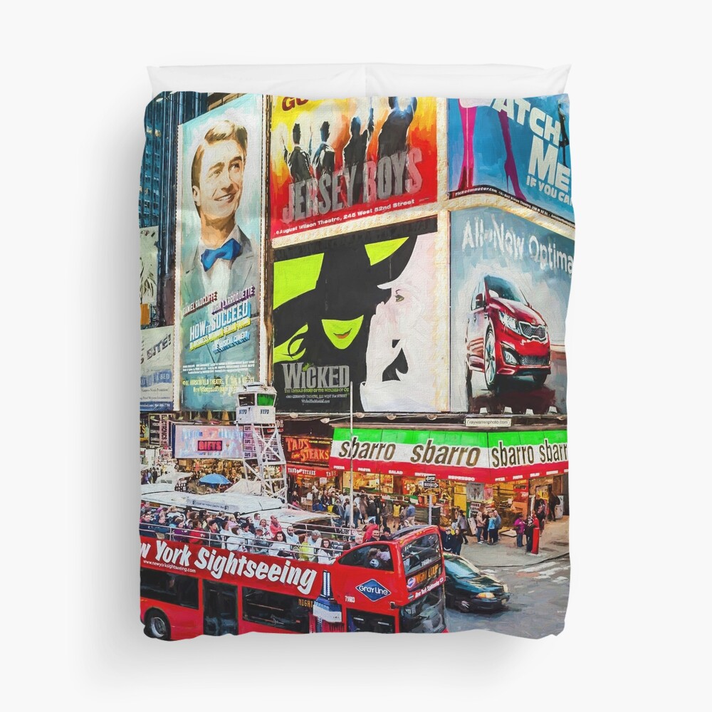 Times Square II (digitally remastered) Duvet Cover