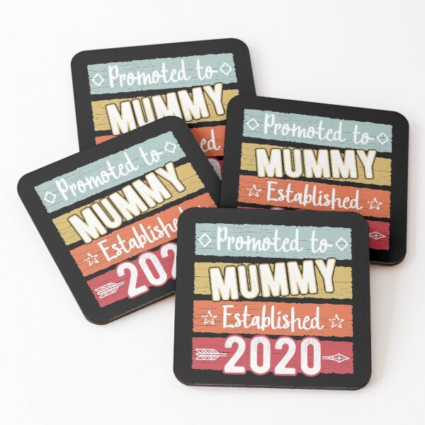 Item preview, Retro Promoted to Mummy Est. 2020 Baby Announcement Gift designed and sold by Dan66.
