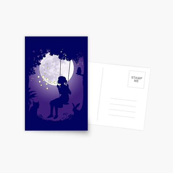 Mondschaukel Postkarte