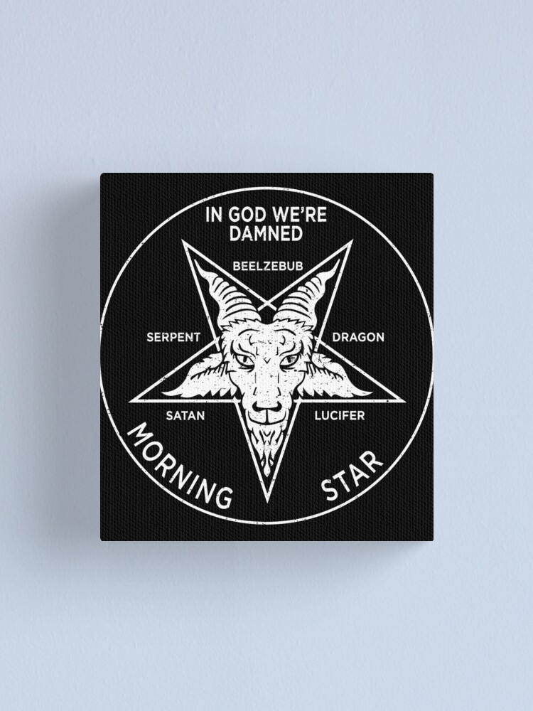 Lucifer Pentecostal Coin Canvas Print