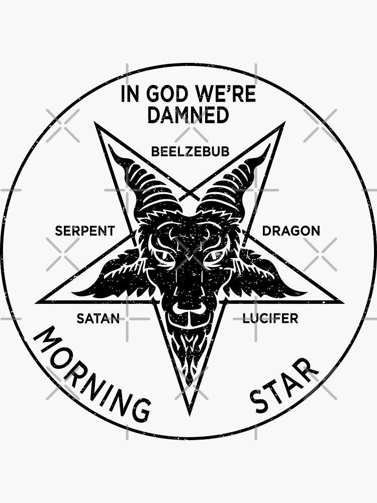 Lucifer Pentecostal Coin Sticker