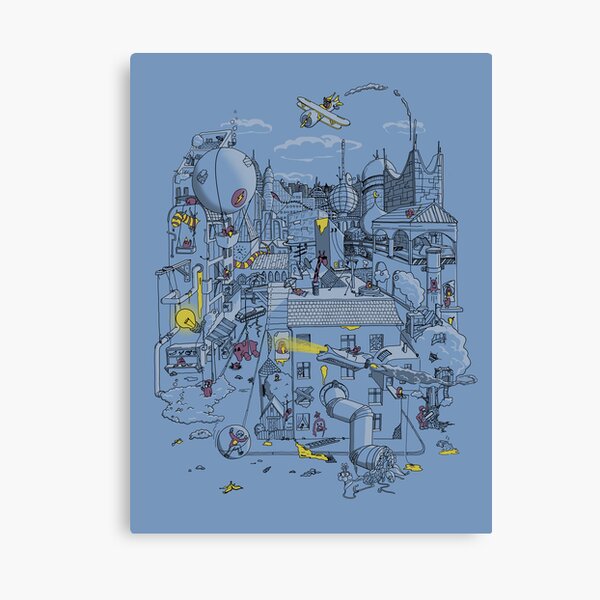Ode an die Stadt Leinwanddruck