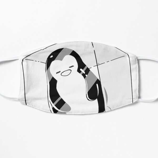 Inktober - Frozen Penguin Flat Mask