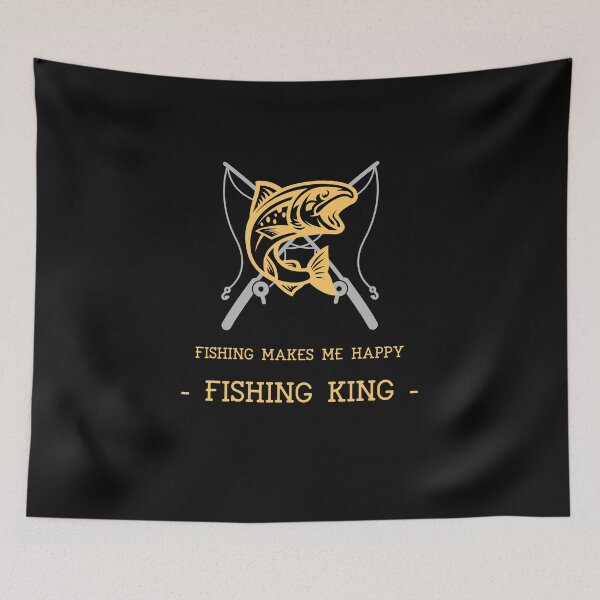 Item preview, FISHING MAKES ME HAPPY | FISHING KING designed and sold by Ashalcheema.